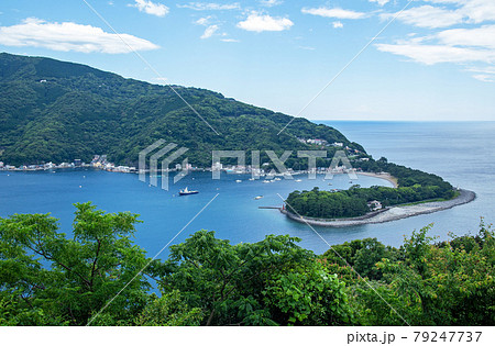御浜崎(西伊豆、土肥)|出逢い岬から眺める御浜岬公園と土肥港 御浜崎(西伊豆、土肥)|出逢い岬から眺める御浜岬公園と土肥港 79247737