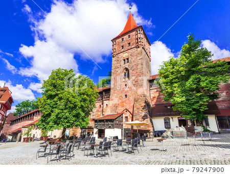 Tiergartnertor Square, Nuremberg - Travel medieval landscape in Bavaria, Germany 79247900