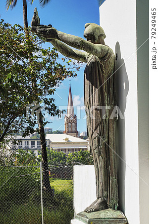 St Louis Cathedral in Fort de France, Martinique located in the Lesser Antilles of the Caribbean Sea. St Louis Cathedral in Fort de France, Martinique located in the Lesser Antilles of the Caribbean Sea. 79249465