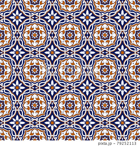 Talavera pattern. Moroccan tile mosaic.  79252113