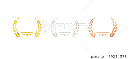 金銀銅 アワード、ランキングのアイコンセット No.1 79254573