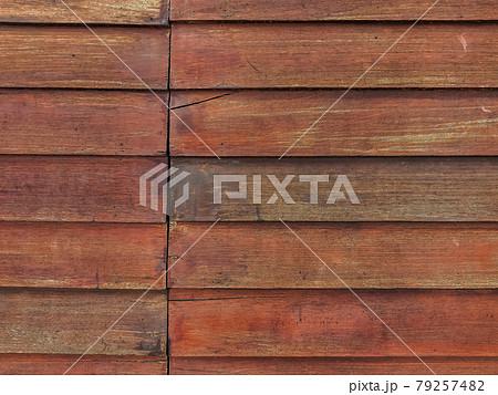 Old brown vintage wooden planks wall vintage texture abstract for background for design and decoration. Wood material backdrop for Vintage wallpaper. Reclaimed wood background. 79257482