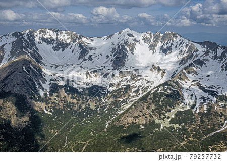 Western Tatras scenery from Baranec peak, Slovakia, hiking theme 79257732