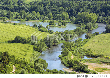 Poprad river scenery, Slovakia 79257754