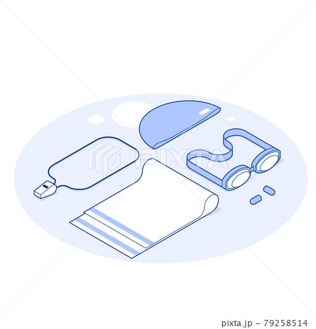Isometric Swimming Vector Illustration Isometric Swimming Vector Illustration 79258514