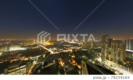 タイ・バンコク フワイクワーン地区 俯瞰夜景 / Bangkok, Thailand 79259164
