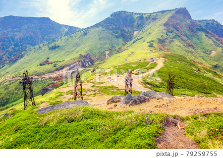 小串鉱山跡と毛無峠 79259755