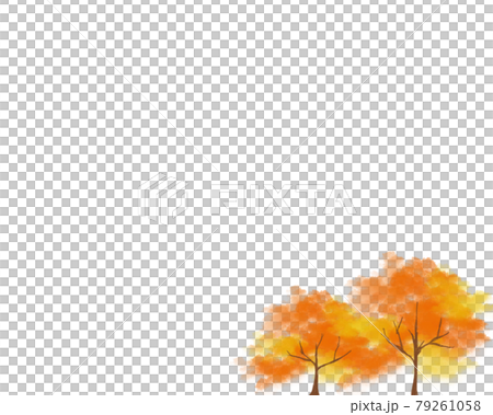 Autumnal tree background frame Autumnal tree background frame 79261058