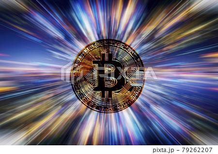 ビットコインのイメージ。仮想通貨。 79262207