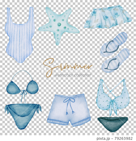 summer watercolor element collection summer watercolor element collection 79263982