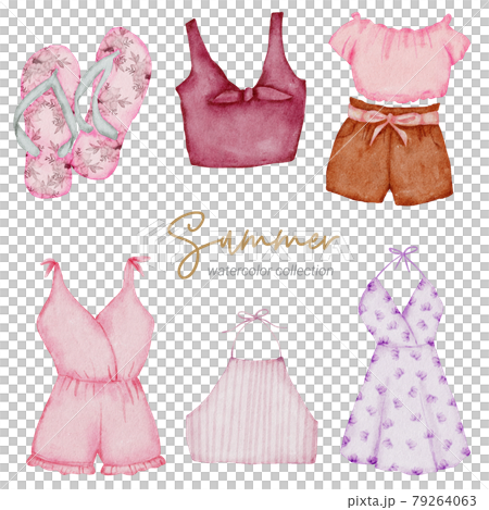 summer watercolor element collection summer watercolor element collection 79264063
