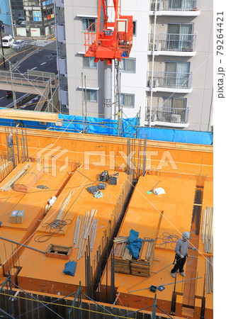 建築現場　躯体工事（くたいこうじ）　 79264421