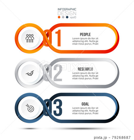 Business concept infographic template with workflow.. 79268687
