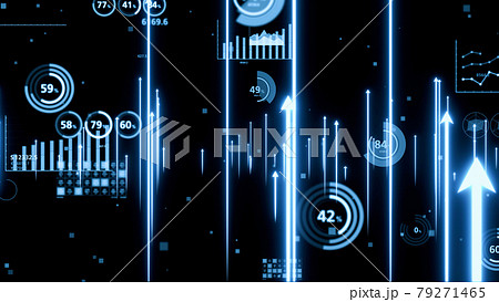 成長イメージ　グラフ　矢印 79271465