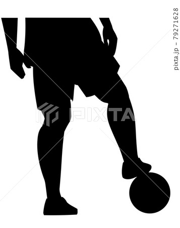 サッカー影キックオフ 79271628