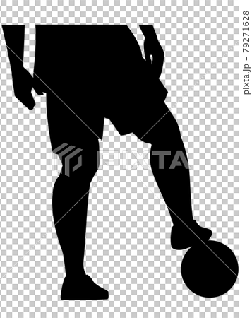 サッカー影キックオフ 79271628