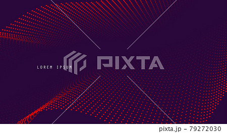 Vector background with color abstract wave dots Vector background with color abstract wave dots 79272030