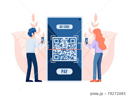 People Use Smartphone Scanning QR Code to Payment People Use Smartphone Scanning QR Code to Payment 79272065