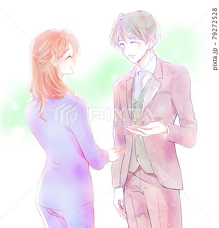 談笑する会社員 談笑する会社員 79272528