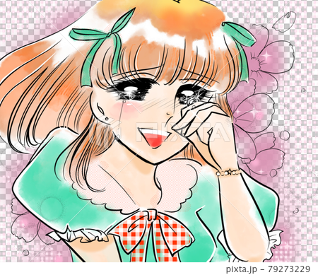 70's Shojo Manga Beautiful girl with a ribbon Youth song Inspiring tears 70's Shojo Manga Beautiful girl with a ribbon Youth song Inspiring tears 79273229