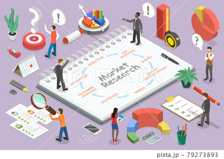 3D Isometric Flat Vector Conceptual Illustration of Market Research 3D Isometric Flat Vector Conceptual Illustration of Market Research 79273893