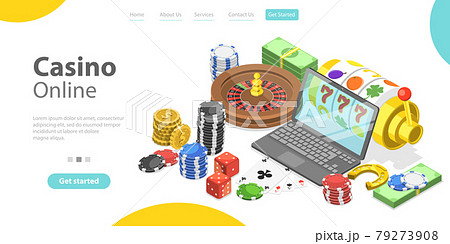 3D Isometric Flat Vector Conceptual Illustration of Online Gambling Platform. 3D Isometric Flat Vector Conceptual Illustration of Online Gambling Platform. 79273908