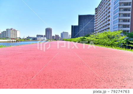 千住汐入大橋方面を望む(東京都荒川区)【2021.4】 千住汐入大橋方面を望む(東京都荒川区)【2021.4】 79274763