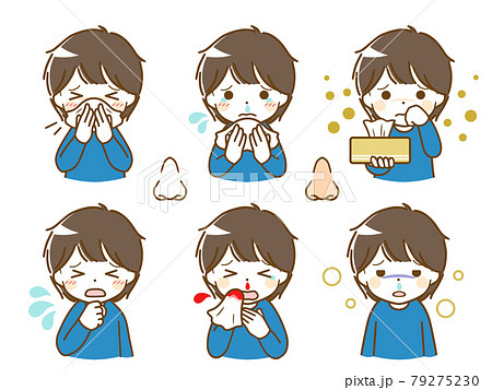 鼻に異常がある幼い少年 79275230