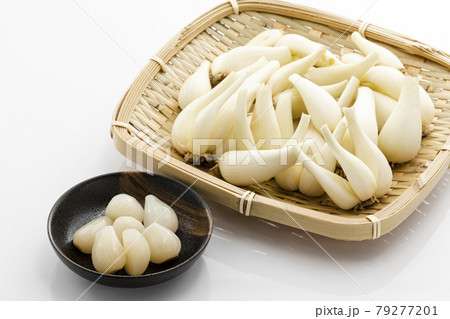 生らっきょうとらっきょう漬け 79277201