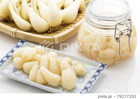 生らっきょうとらっきょう漬け 79277202