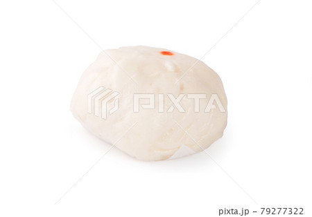 Chinese steamed roll. Close up on white background Chinese steamed roll. Close up on white background 79277322