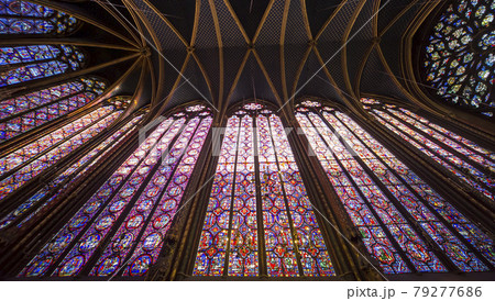 The Saint Chapel church, Paris, France 79277686