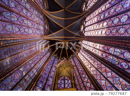 The Saint Chapel church, Paris, France 79277687