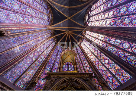 The Saint Chapel church, Paris, France 79277689