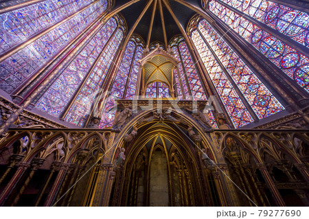 The Saint Chapel church, Paris, France 79277690