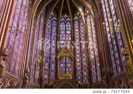 The Saint Chapel church, Paris, France 79277694