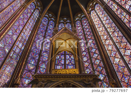 The Saint Chapel church, Paris, France 79277697