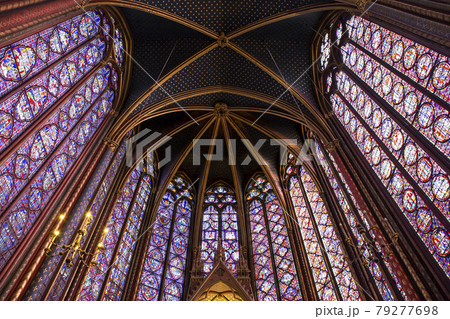 The Saint Chapel church, Paris, France 79277698