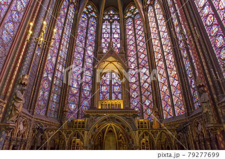 The Saint Chapel church, Paris, France 79277699
