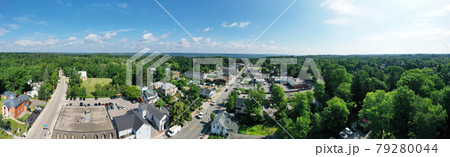 Aerial panorama of downtown Ancaster, Ontario, Canada Aerial panorama of downtown Ancaster, Ontario, Canada 79280044