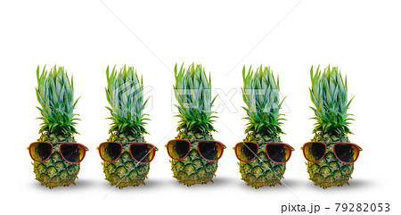 Pineapple wearing red sunglasses Pineapple wearing red sunglasses 79282053