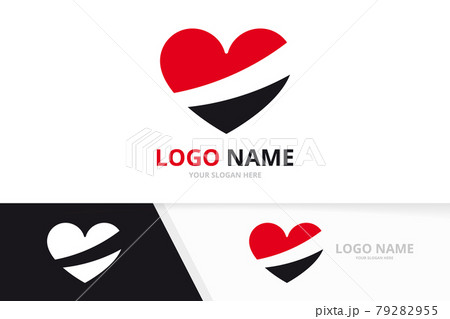 Love heart logo design vector template. Valentines Day logotype design template. 79282955