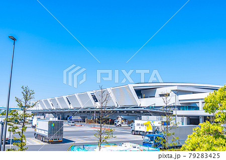 東京の都市風景 豊洲市場 5街区 青果棟 東京の都市風景 豊洲市場 5街区 青果棟 79283425