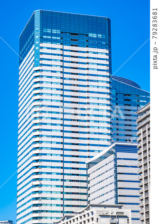東京都の都市風景 晴海1丁目周辺の高層ビル群 79283681