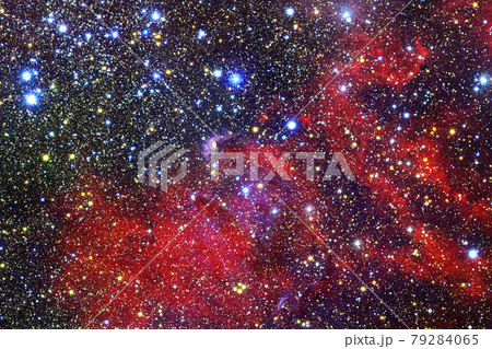 Cluster of stars. Nebula. Elements of this image furnished by NASA 79284065