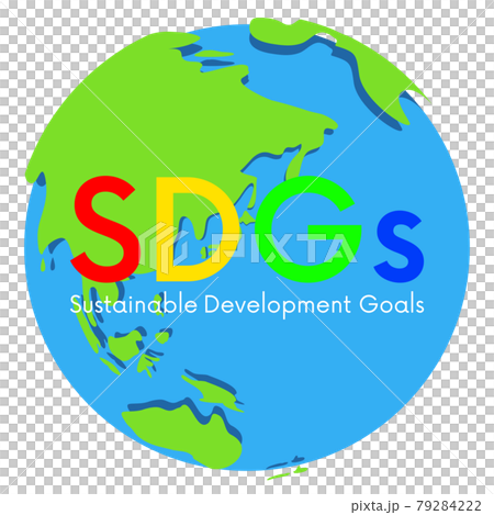 地球儀　SDGsイメージ素材 79284222