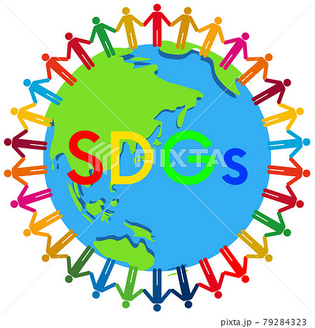 地球儀　SDGsイメージ素材 79284323