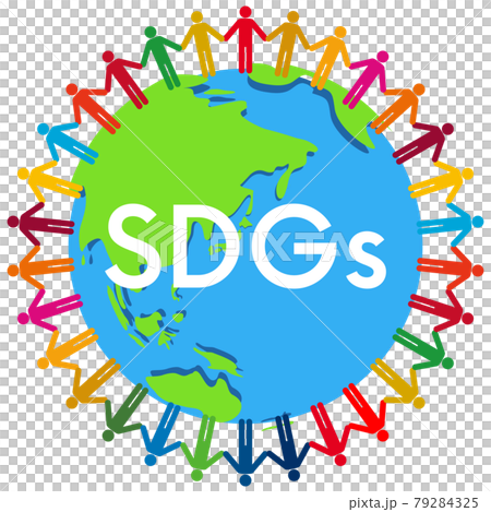 地球儀　SDGsイメージ素材 79284325