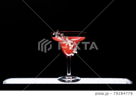 hemingway daiquiri cocktail drink with grapefruit in glass on black background hemingway daiquiri cocktail drink with grapefruit in glass on black background 79284779