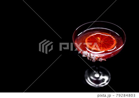 hemingway daiquiri cocktail drink with grapefruit in glass on black background hemingway daiquiri cocktail drink with grapefruit in glass on black background 79284803